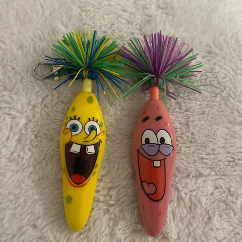 Kooky Klickers Pen Clip SpongeBob SquarePants SpongeBob and Patrick Star Set New